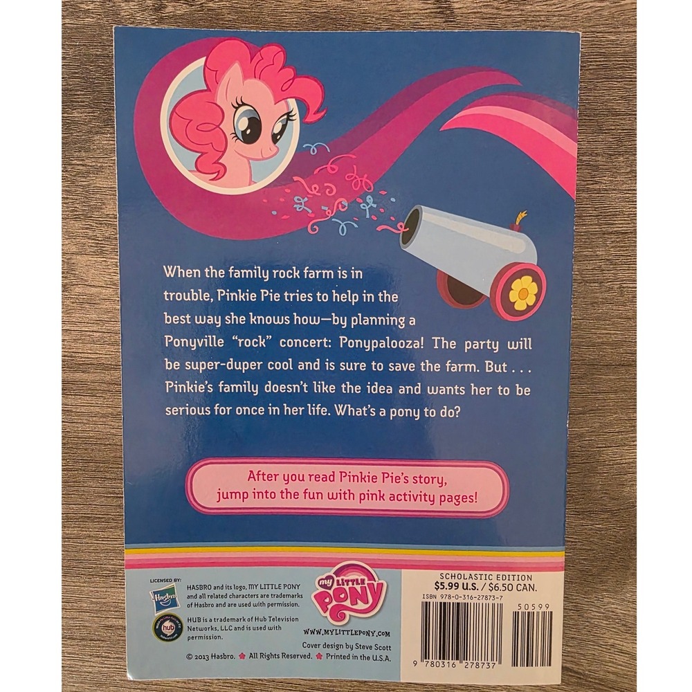 My Little Pony Pinkie Pie & the Rockin Ponypalooza Party G.M. Berrow 1st Ed 2013 - Picture 2 of 3